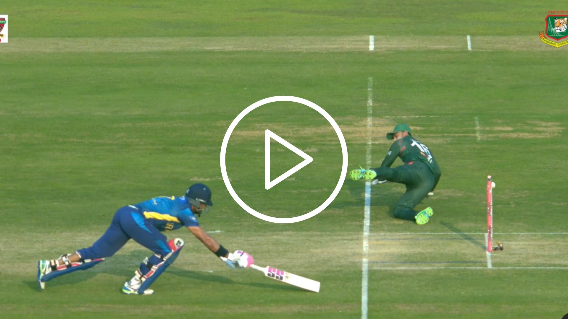 [Watch] Litton Das Turns MS Dhoni To Inflict Dasun Shanaka's 'No-Look' Runout Dismissal